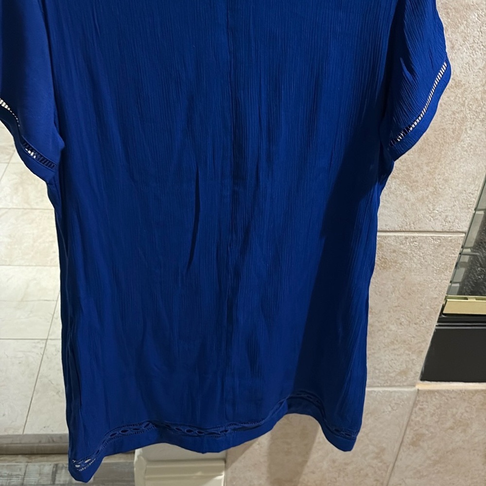 Lulu's Royal Blue Short Sleeve Top